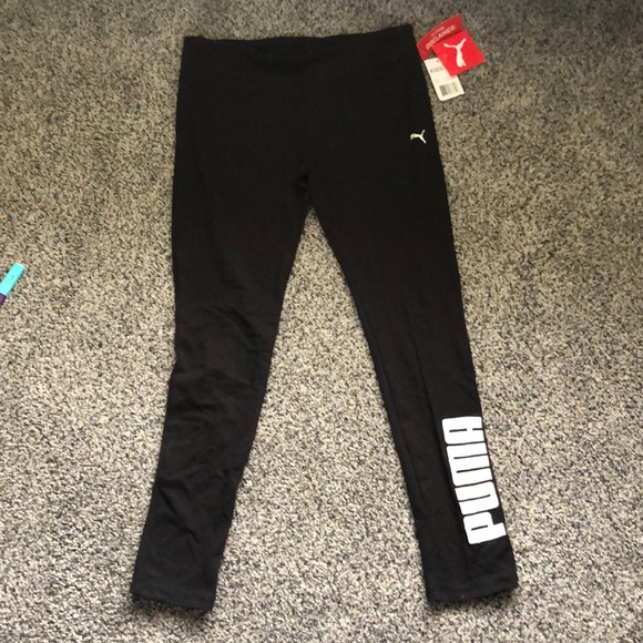 Kids puma black leggings - Picture 1 of 3